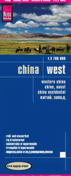 Reise Know-How Landkarte China, West 1 : 2.700.000-Reise Know-How Rump GmbH Discount