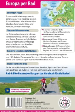 Reise Know-How Rump GmbH Reise Know-How Reiseführer Europa per Rad New
