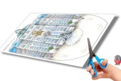 Atelier Color Schloss aus Papier basteln Bastelbogen Ausschneidebogen Online