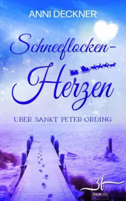 Zeilenfluss Schneeflockenherzen über Sankt Peter-Ording Discount