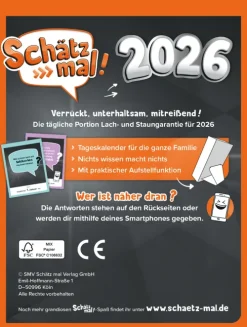 SMV Schätz mal Verlag GmbH Schätz mal! 2026 I Kalender 2026 Online