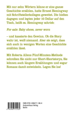Short-Shortstorys schreiben - Kürzestgeschichten schreiben-Autorenhaus Verlag New