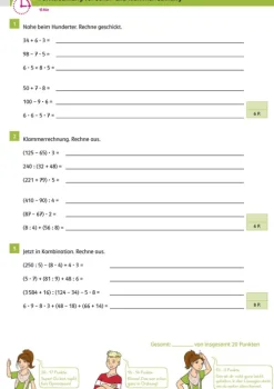 Sicher ins Gymnasium 15-Minuten-Kurztests Mathematik 4. Klasse-Klett Lerntraining Clearance