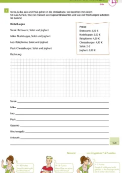 Sicher ins Gymnasium 15-Minuten-Kurztests Mathematik 4. Klasse-Klett Lerntraining Clearance