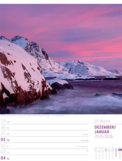 Skandinavien Wochenplaner Kalender 2026 | Der Zauber des hohen Nordens-Ackermann Kunstverlag Best