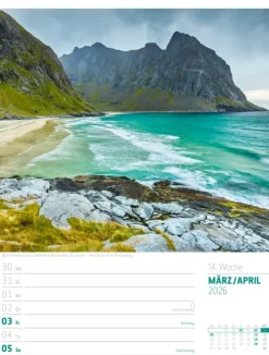 Skandinavien Wochenplaner Kalender 2026 | Der Zauber des hohen Nordens-Ackermann Kunstverlag Best