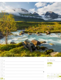 Skandinavien Wochenplaner Kalender 2026 | Der Zauber des hohen Nordens-Ackermann Kunstverlag Best