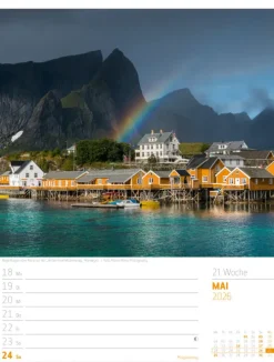 Skandinavien Wochenplaner Kalender 2026 | Der Zauber des hohen Nordens-Ackermann Kunstverlag Best