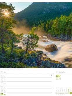 Skandinavien Wochenplaner Kalender 2026 | Der Zauber des hohen Nordens-Ackermann Kunstverlag Best