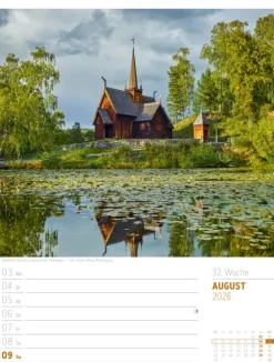 Skandinavien Wochenplaner Kalender 2026 | Der Zauber des hohen Nordens-Ackermann Kunstverlag Best