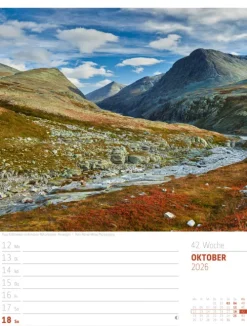 Skandinavien Wochenplaner Kalender 2026 | Der Zauber des hohen Nordens-Ackermann Kunstverlag Best