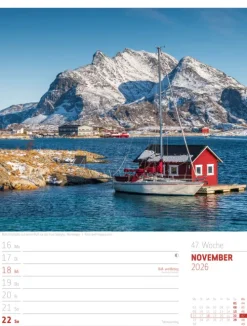 Skandinavien Wochenplaner Kalender 2026 | Der Zauber des hohen Nordens-Ackermann Kunstverlag Best