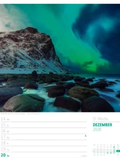 Skandinavien Wochenplaner Kalender 2026 | Der Zauber des hohen Nordens-Ackermann Kunstverlag Best