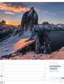 Skandinavien Wochenplaner Kalender 2026 | Der Zauber des hohen Nordens-Ackermann Kunstverlag Best