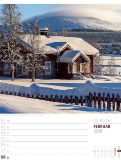 Skandinavien Wochenplaner Kalender 2026 | Der Zauber des hohen Nordens-Ackermann Kunstverlag Best