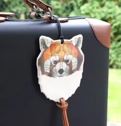 Bookchair Vertrieb Softreflector ORIGAMI (Red Panda) Reflektor für Taschen und Kleidung Hot