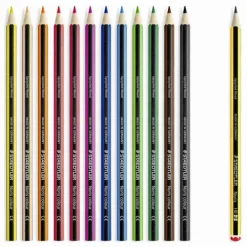 STAEDTLER Noris colour 185 Buntstift, 12er Set + Bleistift, 185 SET9 Online