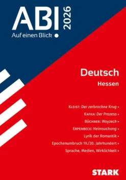 STARK Deutsch - Abi - Auf einen Blick! 2026 Hessen-Stark Verlag GmbH Discount