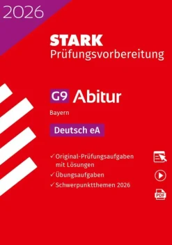 STARK Deutsch eA - Abitur 2026 Bayern - Prüfungsvorbereitung-Stark Verlag GmbH Discount