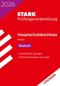 Stark Verlag GmbH STARK Lösungen zu Deutsch - Hauptschulabschluss 2026 Hessen - Prüfungsvorbereitung Best