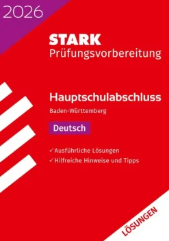 Stark Verlag GmbH STARK Lösungen zu Deutsch - Hauptschulabschluss 2026 BW - Prüfungsvorbereitung Sale