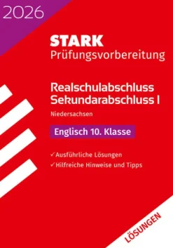 Stark Verlag GmbH STARK Lösungen zu Englisch - Realschulabschluss 2026 Niedersachsen - Prüfungsvorbereitung