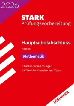 Stark Verlag GmbH STARK Lösungen zu Mathematik - Hauptschulabschluss 2026 Hessen - Prüfungsvorbereitung New