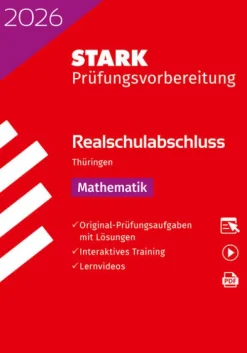 Stark Verlag GmbH STARK Mathematik - Realschulabschluss 2026 Thüringen - Prüfungsvorbereitung Discount