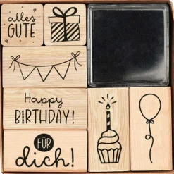 Brunnen-Verlag GmbH Stempel-Set Geburtstag Discount