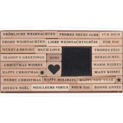 Stempelset Merry Christmas, Serif FSC 100%, 26 Stempel-Rico Design GmbH & Co.KG New