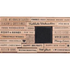 Stempelset Merry Christmas, Mixed type FSC 100%, 26 Stempel-Rico Design GmbH & Co.KG Best