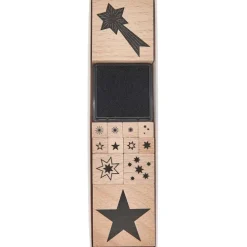Stempelset Sterne FSC 100% 12 Stk-Rico Design GmbH & Co.KG Outlet