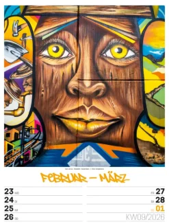 Street Art Wochenplaner Kalender 2026-Ackermann Kunstverlag Clearance