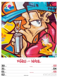 Street Art Wochenplaner Kalender 2026-Ackermann Kunstverlag Clearance
