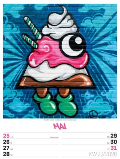 Street Art Wochenplaner Kalender 2026-Ackermann Kunstverlag Clearance