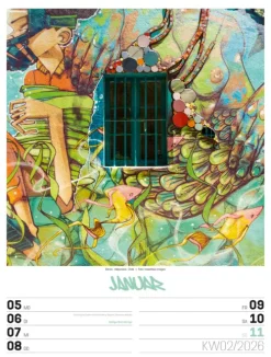 Street Art Wochenplaner Kalender 2026-Ackermann Kunstverlag Clearance