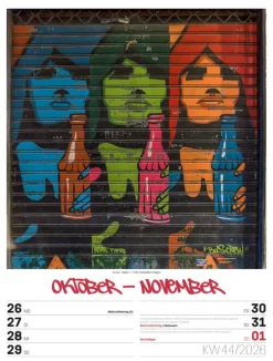 Street Art Wochenplaner Kalender 2026-Ackermann Kunstverlag Clearance