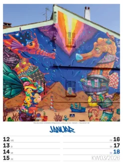 Street Art Wochenplaner Kalender 2026-Ackermann Kunstverlag Clearance