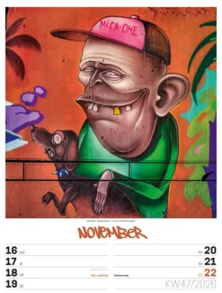 Street Art Wochenplaner Kalender 2026-Ackermann Kunstverlag Clearance