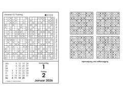Sudokukalender 2026. Der beliebte Abreißkalender mit 800 Zahlenrätseln-Bassermann, Edition Outlet
