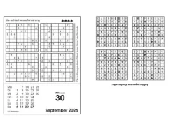 Sudokukalender 2026. Der beliebte Abreißkalender mit 800 Zahlenrätseln-Bassermann, Edition Outlet