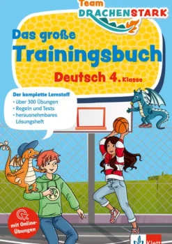 Klett Lerntraining Team Drachenstark: Das großes Trainingsbuch Deutsch 4. Klasse Clearance