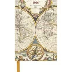 teNeues Calendars & Stationery GmbH & Co. KG teNeues - Antique Maps 2026 - Buchkalender 10x15 cm | Kompakter Wochenkalender im Vintage-Weltkarten-Design für Weltenbummler, mit Magnetverschluss Clearance