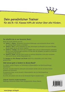 Klett Lerntraining Texte analysieren und verfassen - Klasse 8-10 - Deutsch Sale