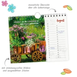 Trötsch Geburtstagskalender Die schönsten Tage Geburtstagskalender mit ausgewählten Sprüchen-Trötsch Verlag GmbH Outlet