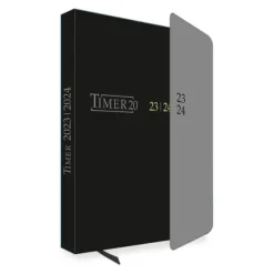 Trötsch Schülerkalender mit Klappe Black 23/24