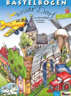 Atelier Color Unser Dorf basteln Bastelbogen Ausschneidebogen für Kinder 7+ Online