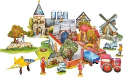 Atelier Color Unser Dorf basteln Bastelbogen Ausschneidebogen für Kinder 7+ Online