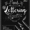 Ludwig Bähr URSUS Basispapiere / Zeichen & Künstlerbedarf Handlettering-Block/Tonkarton 200 g/m², DIN A4, 25 Blatt, Farbe Schwarz