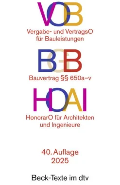 VOB / BGB / HOAI-dtv Verlagsgesellschaft Sale